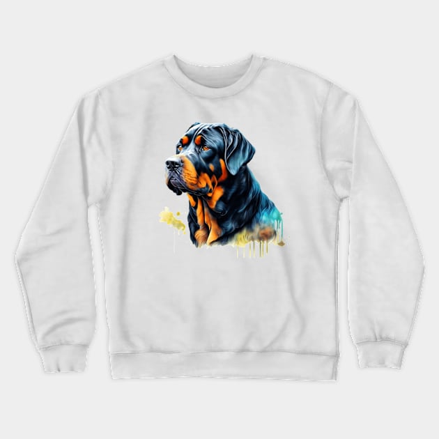 Rottweiler dog Crewneck Sweatshirt by Mr hicham